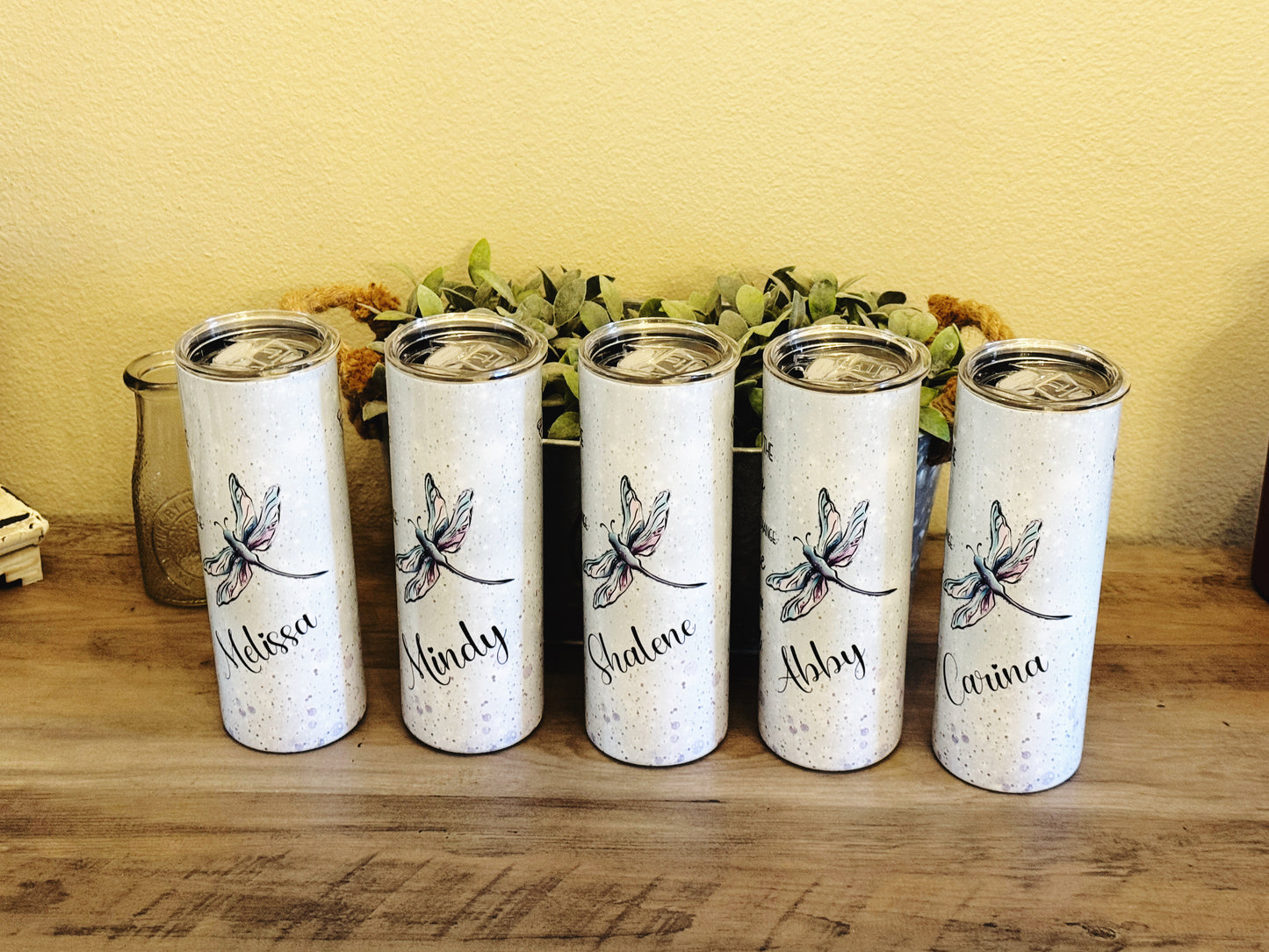 Serenity Prayer Dragonfly Tumbler