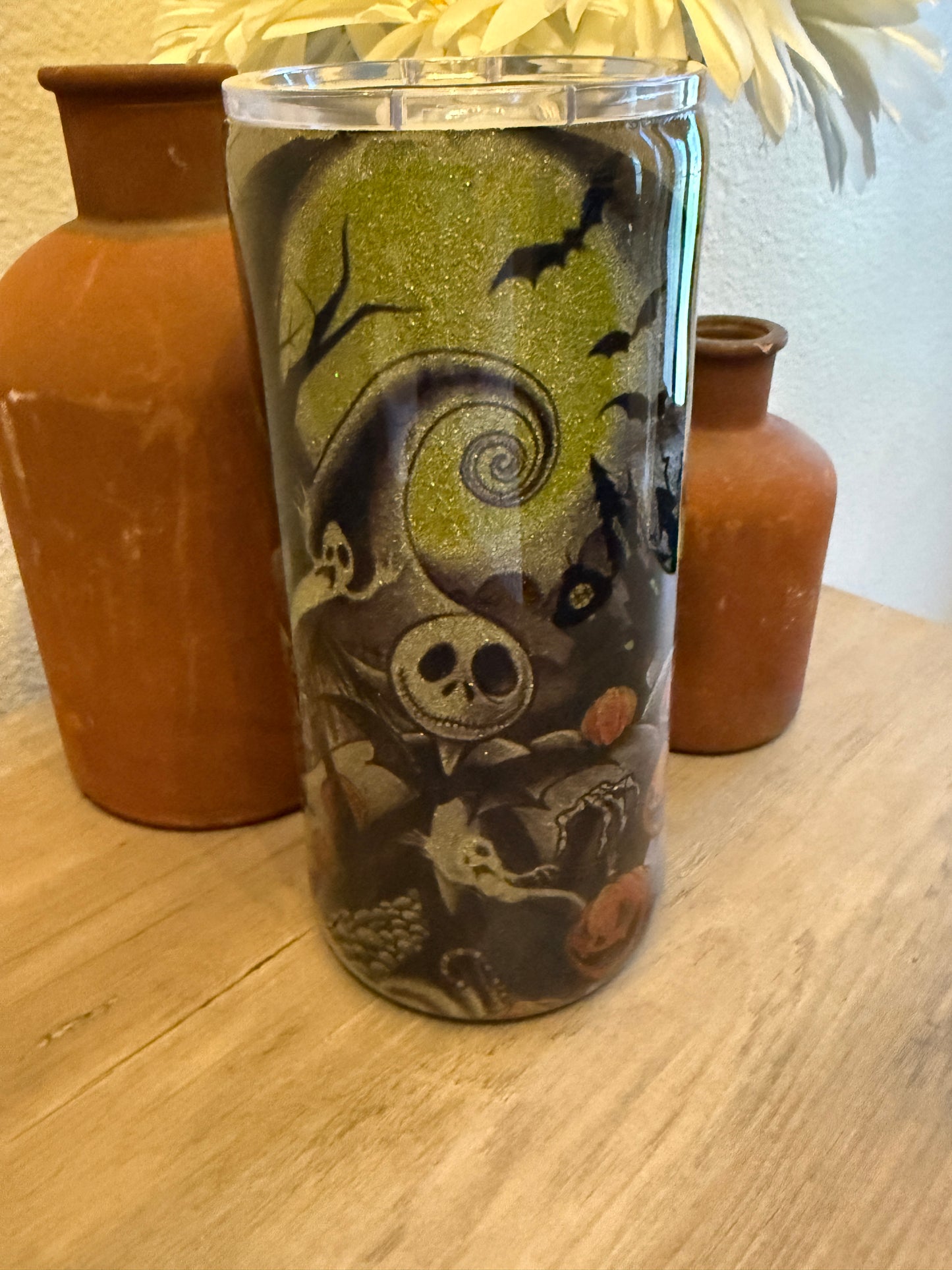 Halloween Glitter Tumbler
