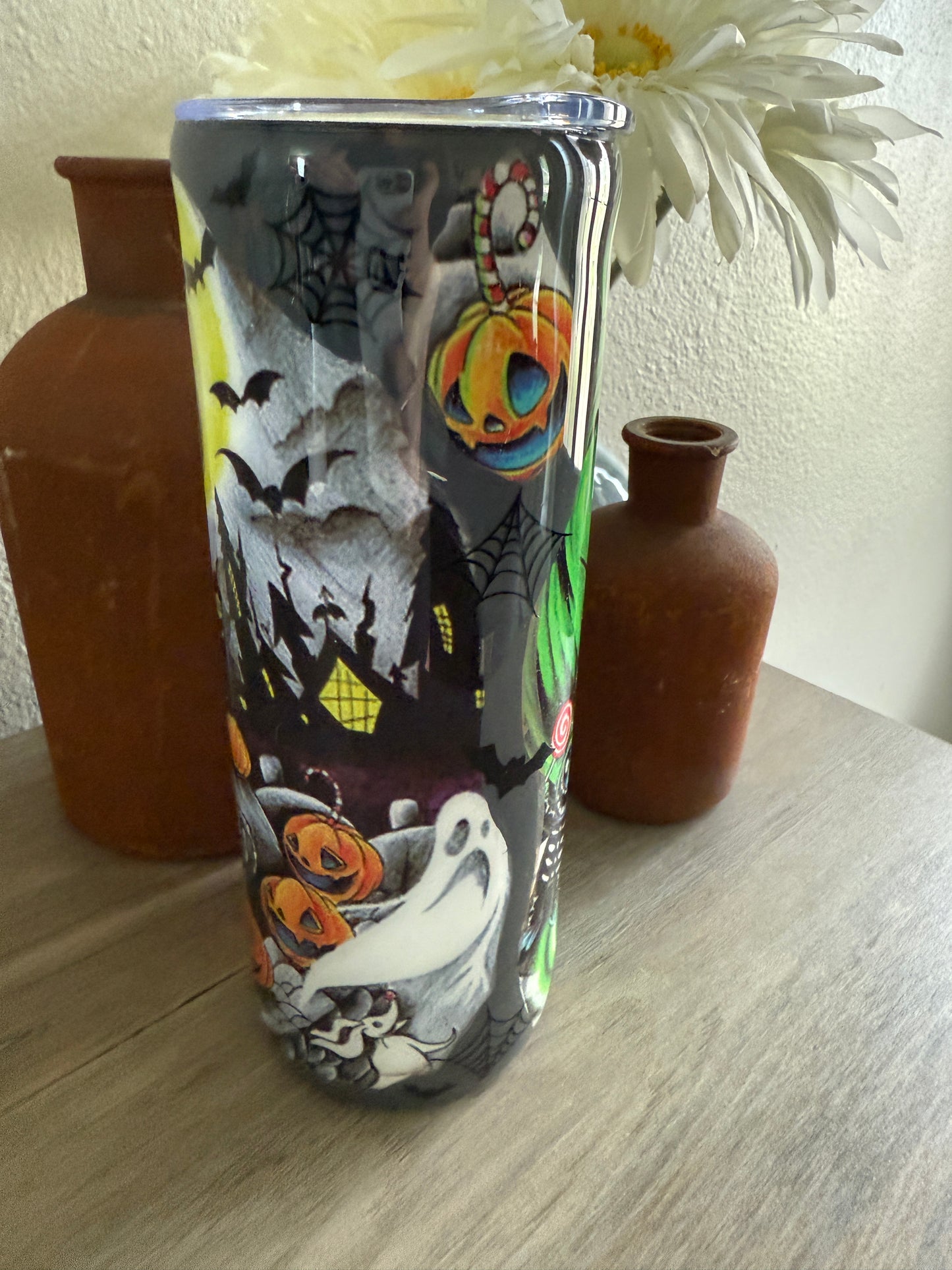 Halloween Glitter Tumbler