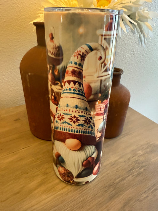 Christmas Gnome Tumbler – Holiday Cheer Collection