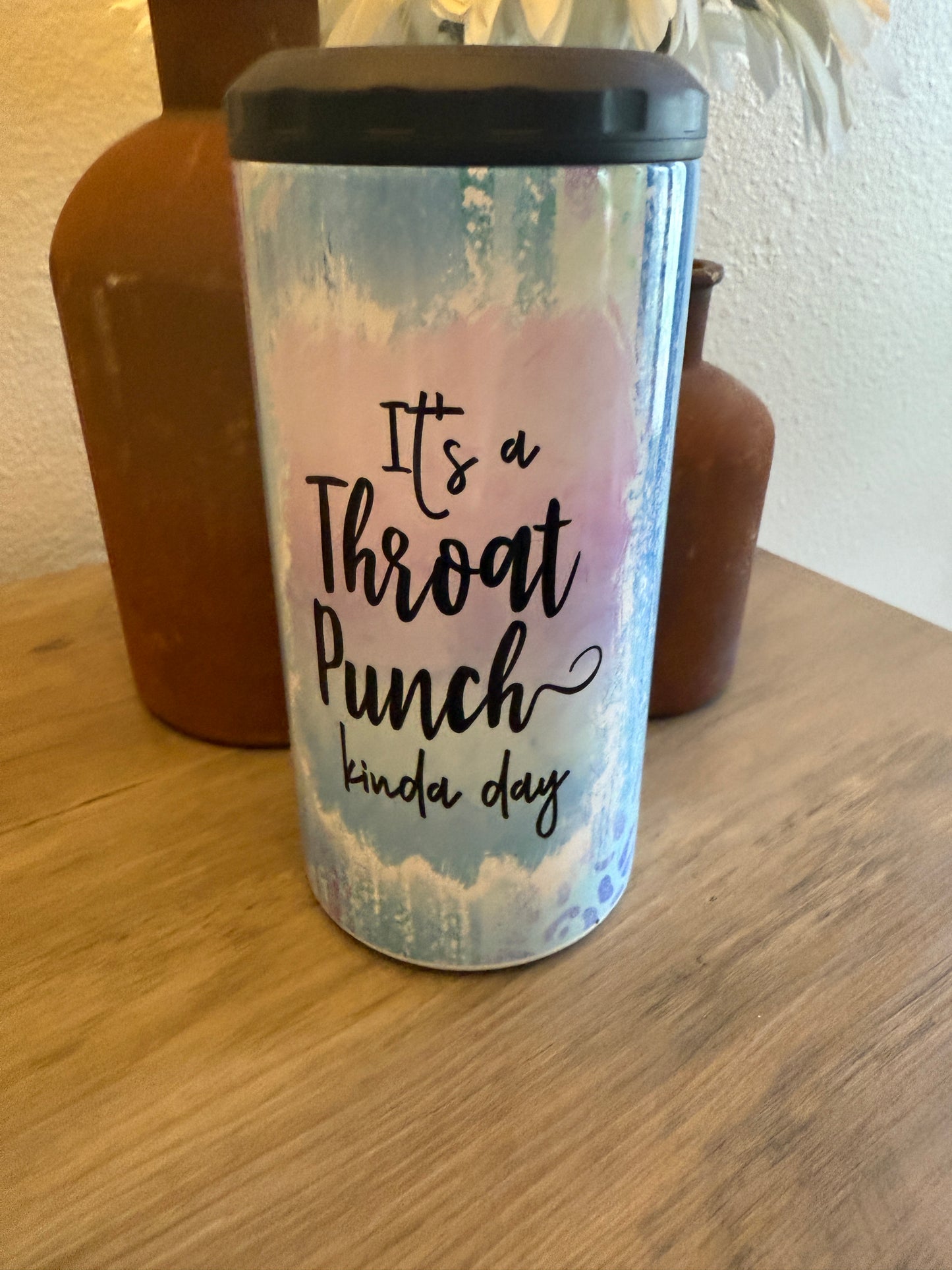 It’s a Throat Punch Kinda Day 4-in-1 Can Cooler