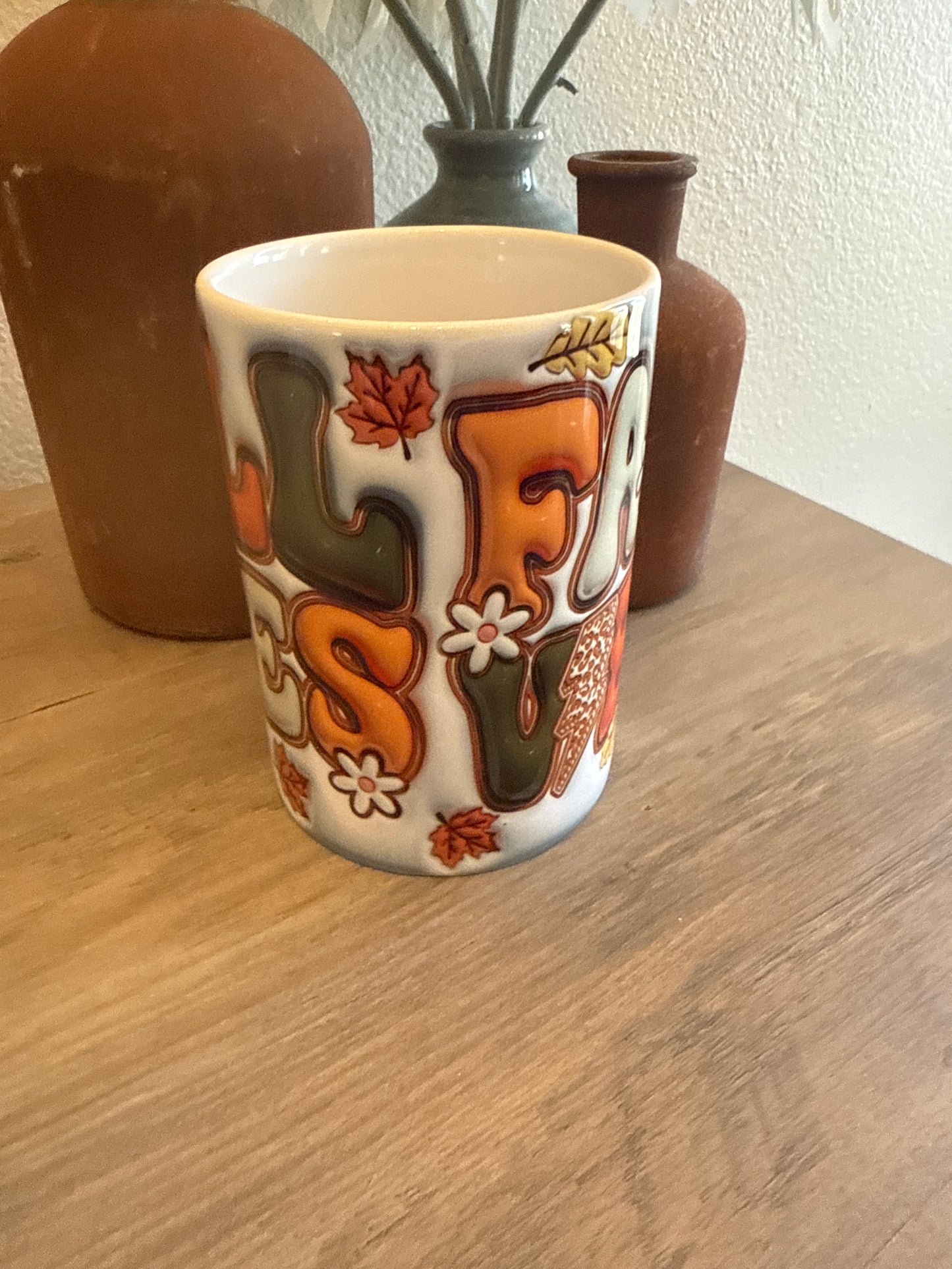 Retro Puff Fall Mug – Cozy Vibes Edition