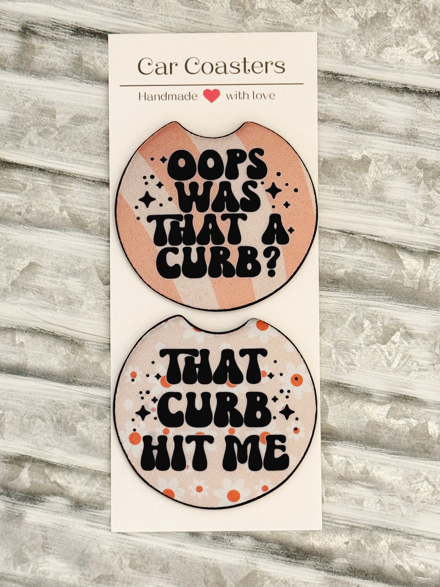 Funny Car Coasters – Oops Was That a Curb