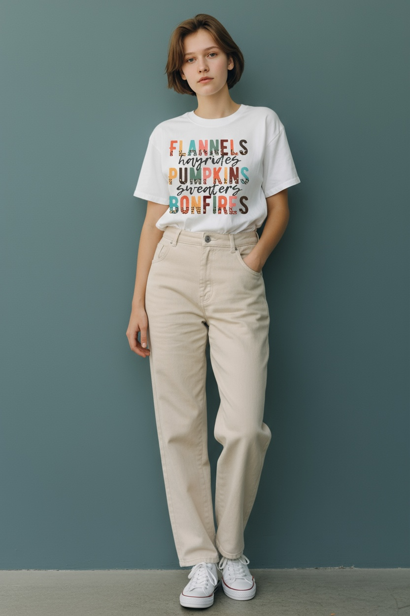 FLANNELS • HAYRIDES • PUMPKINS • SWEATERS • BONFIRES Tee