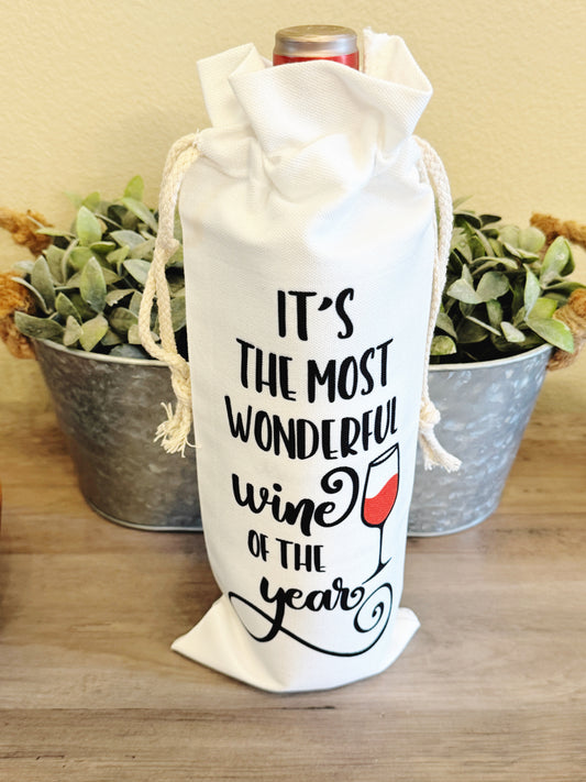 Sip, Sip, Hooray! - Wine Bag 🍷🎄✨