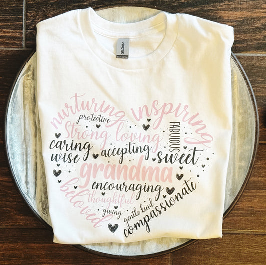 Grandma Heart Shirt