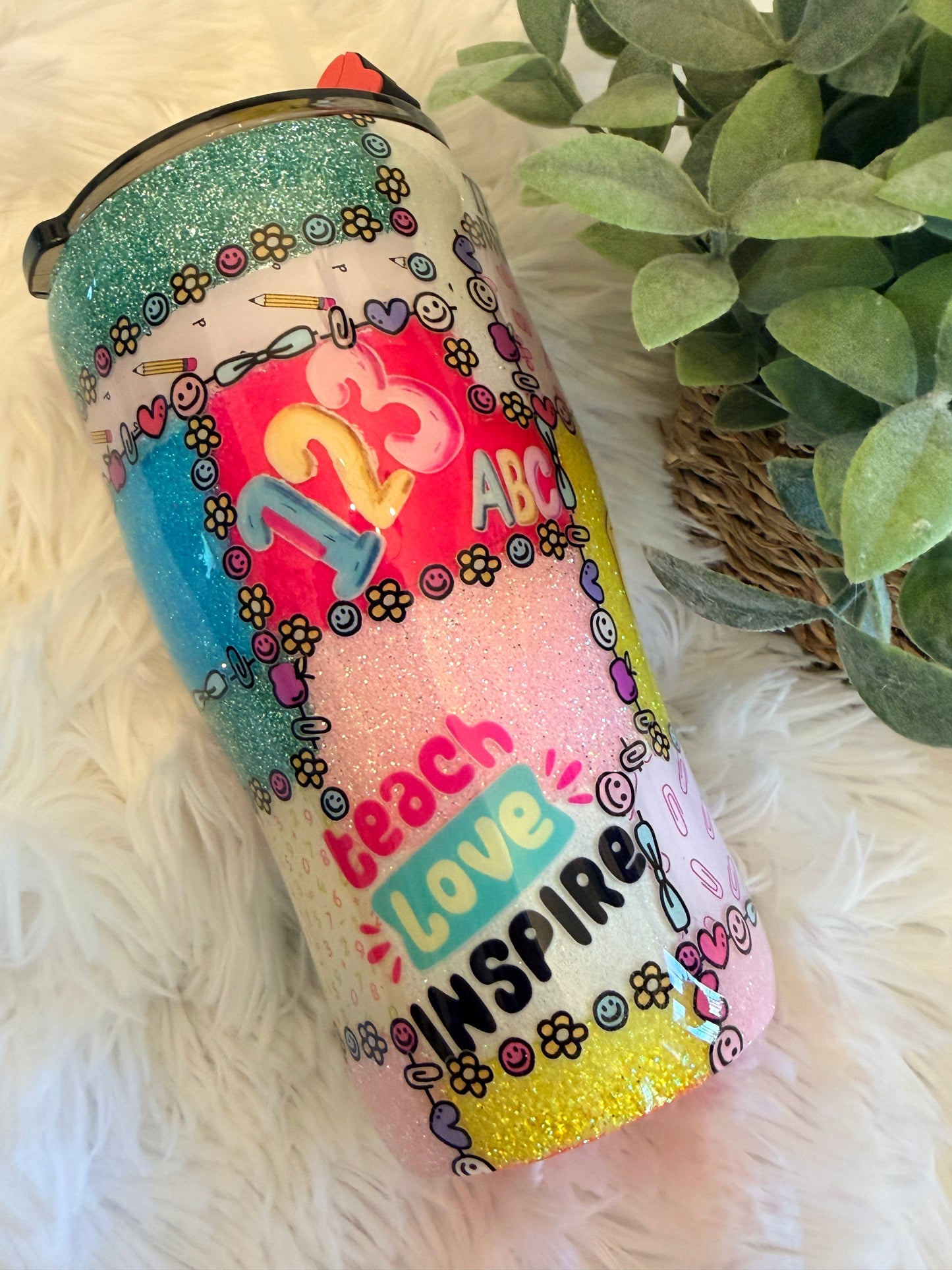 Teacher Patchwork Tumbler