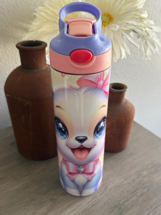 🐶 “Pawsitively Adorable” Kids 20oz Spill-Proof Tumbler 💖
