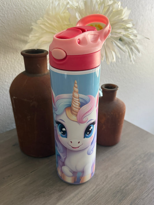 🦄 “Unicorn Hydration Station” Kids 20oz Spill-Proof Tumbler ✨
