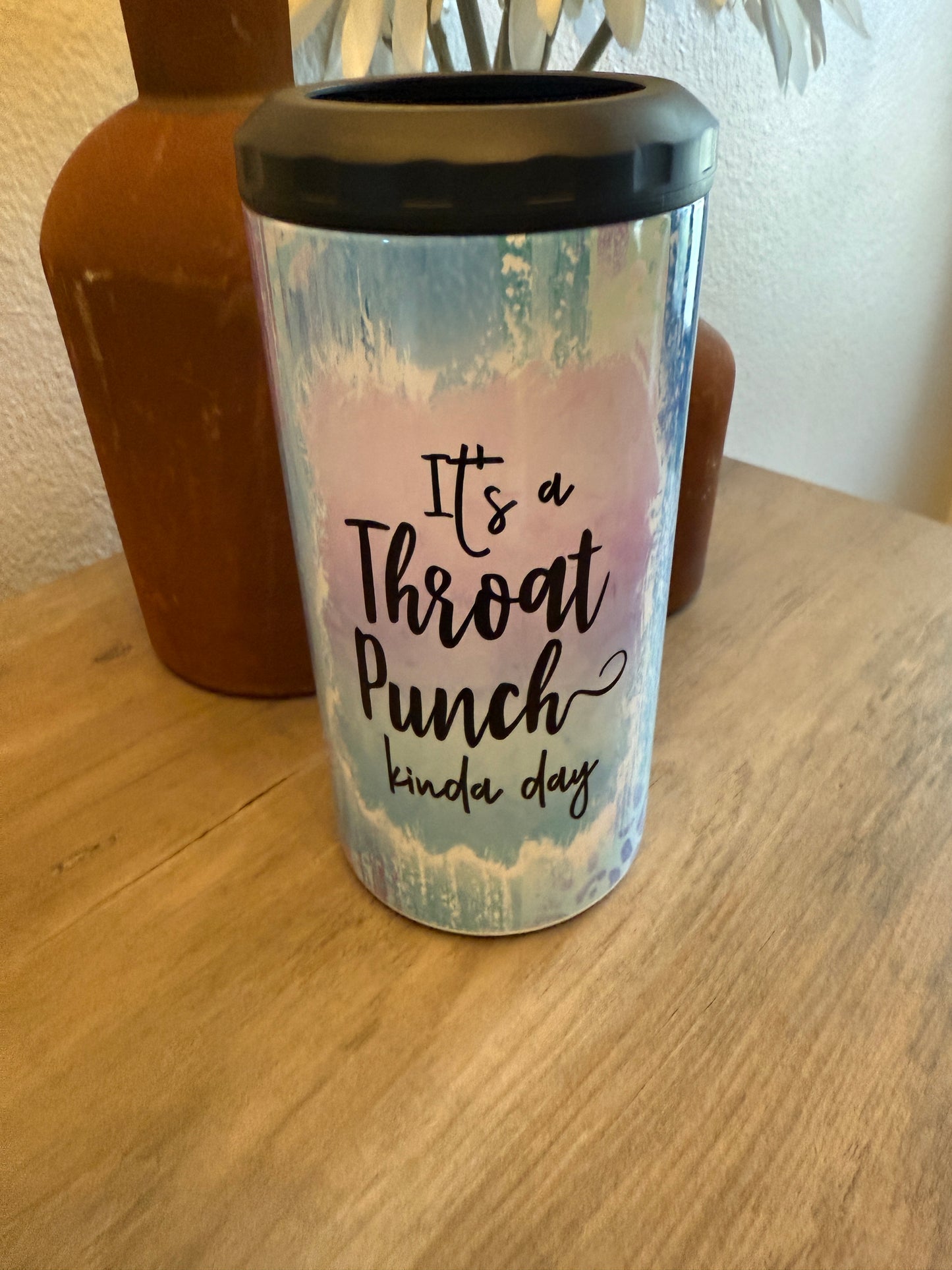 👊 Throat Punch Kinda Day 4-in-1 Can Cooler