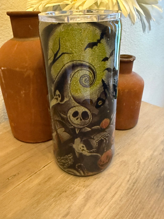 Halloween Glitter Tumbler