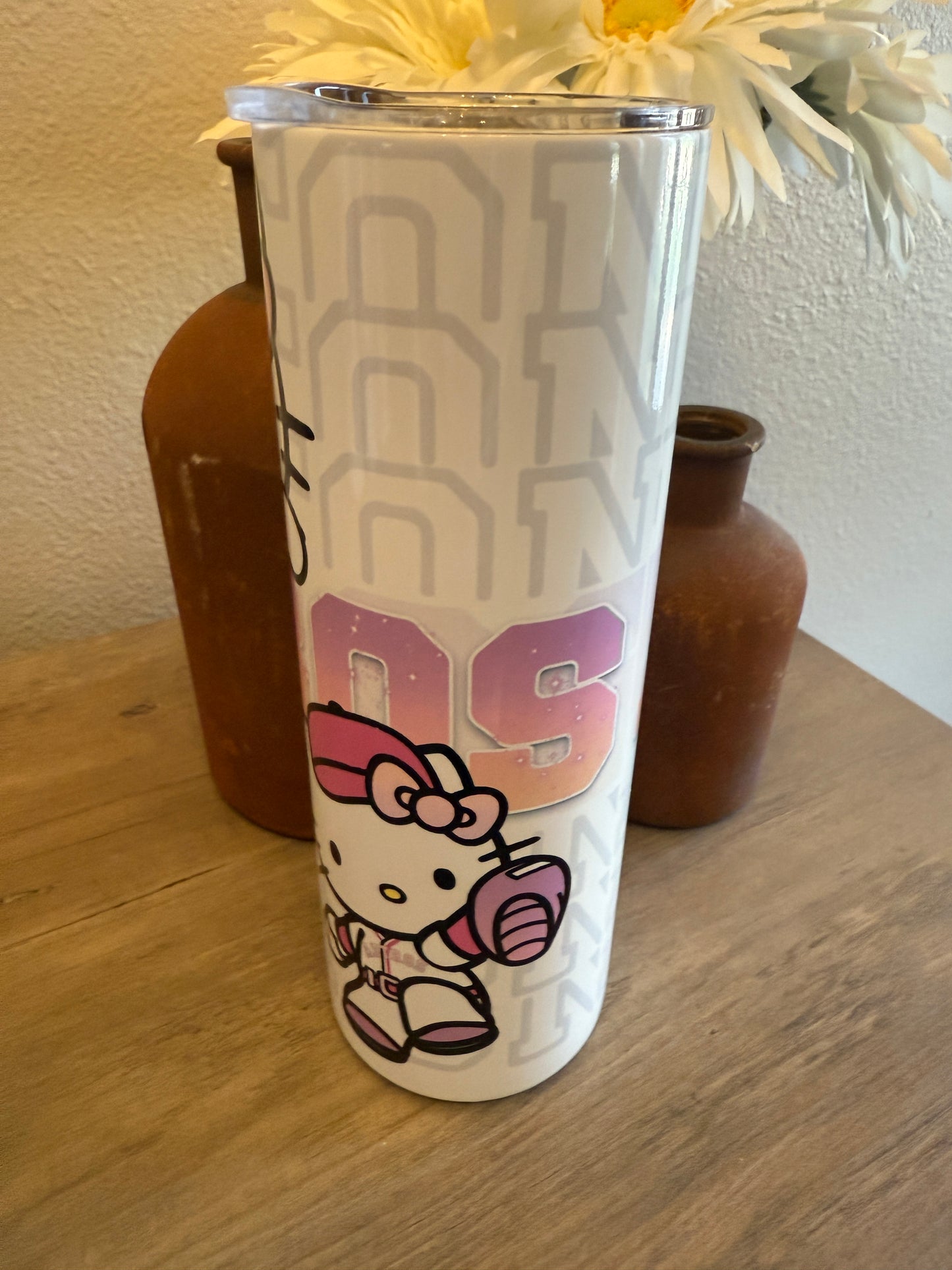 Astros Pink Cat Tumbler