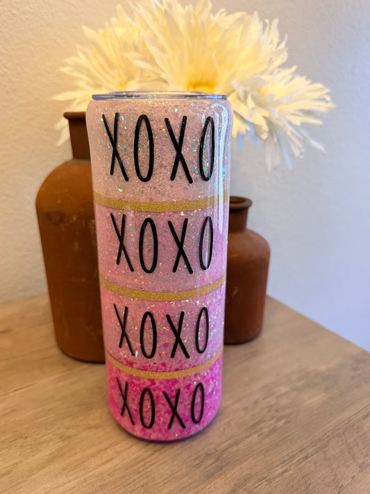 XOXO Glitter Ombre Tumbler