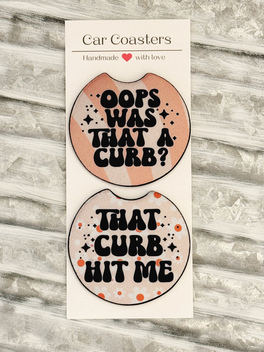 Funny Car Coasters – Oops Was That a Curb