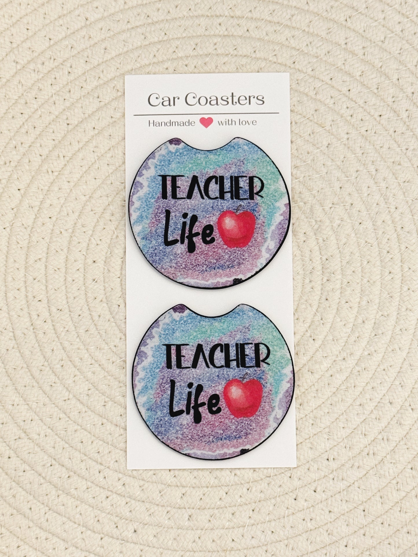 Teacher Life Car Coasters