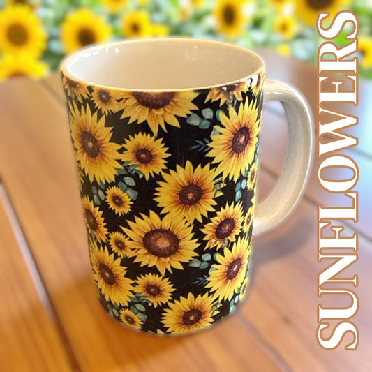 Sunflower Ceramic Mug – Blooming Beauty Edition