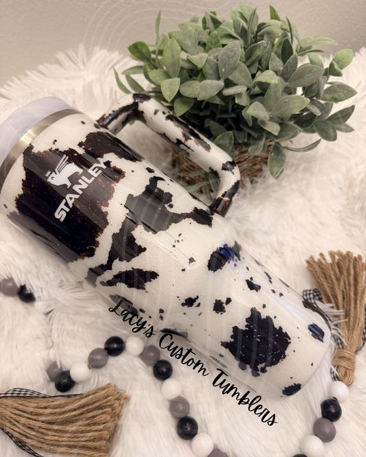 Cow Print Tumbler